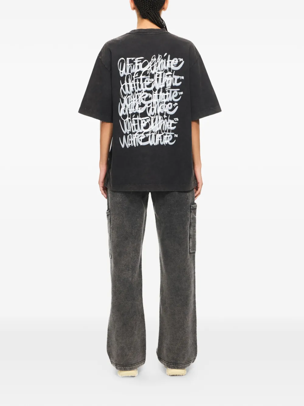 Off-White Off Marker T-shirt Grijs