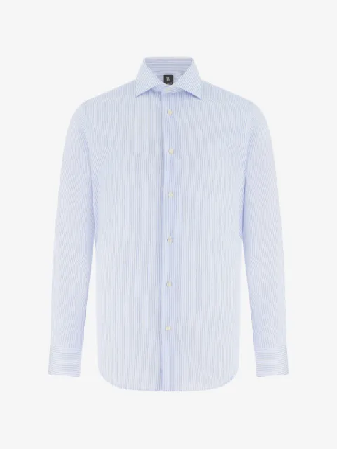 Boggi Milano regular fit striped cotton shirt