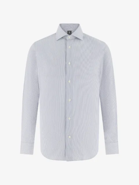 Boggi Milano windsor-collar striped shirt