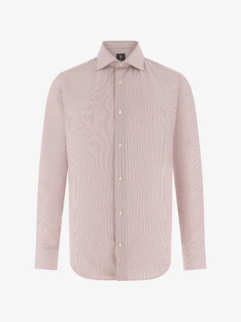 Boggi Milano striped windsor-collar shirt