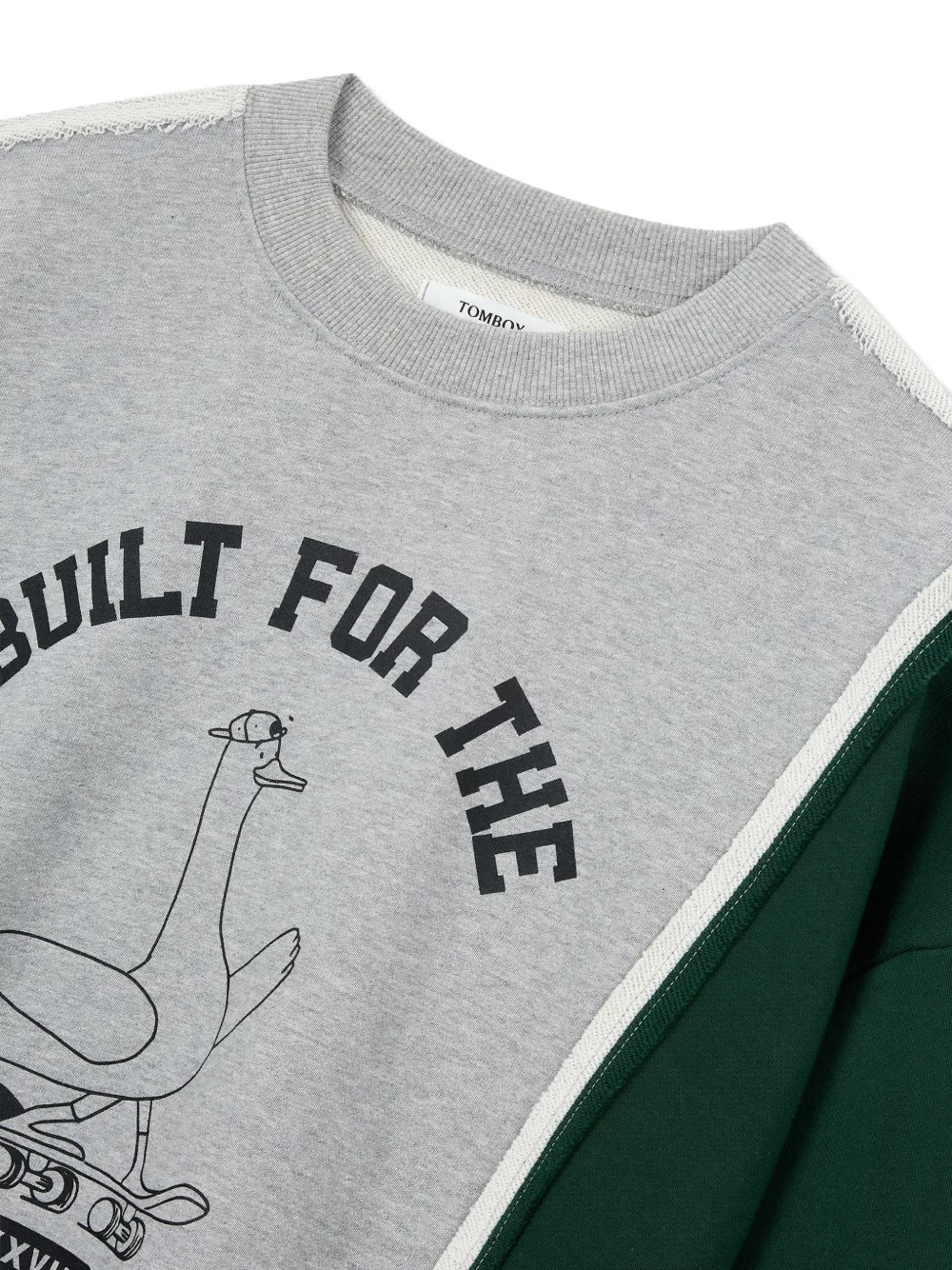  Tomboy Printed Sweatshirt - Grey 