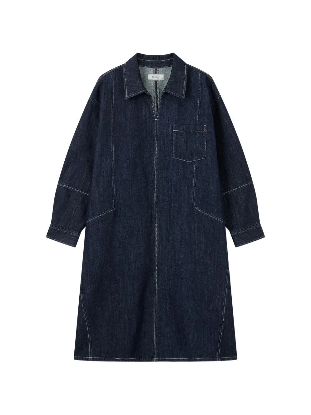 TOMBOY panelled denim dress - Blu