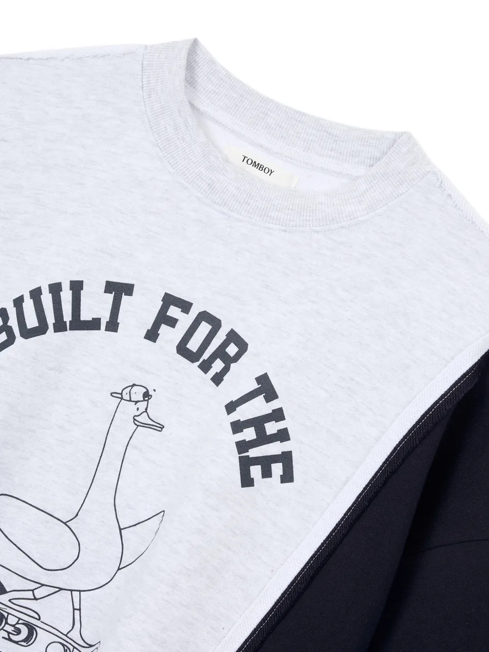  Tomboy Printed Sweatshirt - Grey 