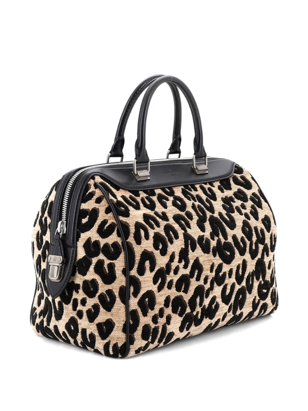 Louis Vuitton Pre-Owned Speedy Handbag Limited Edition Stephen Sprouse Leopard Chenille satchel - Nero