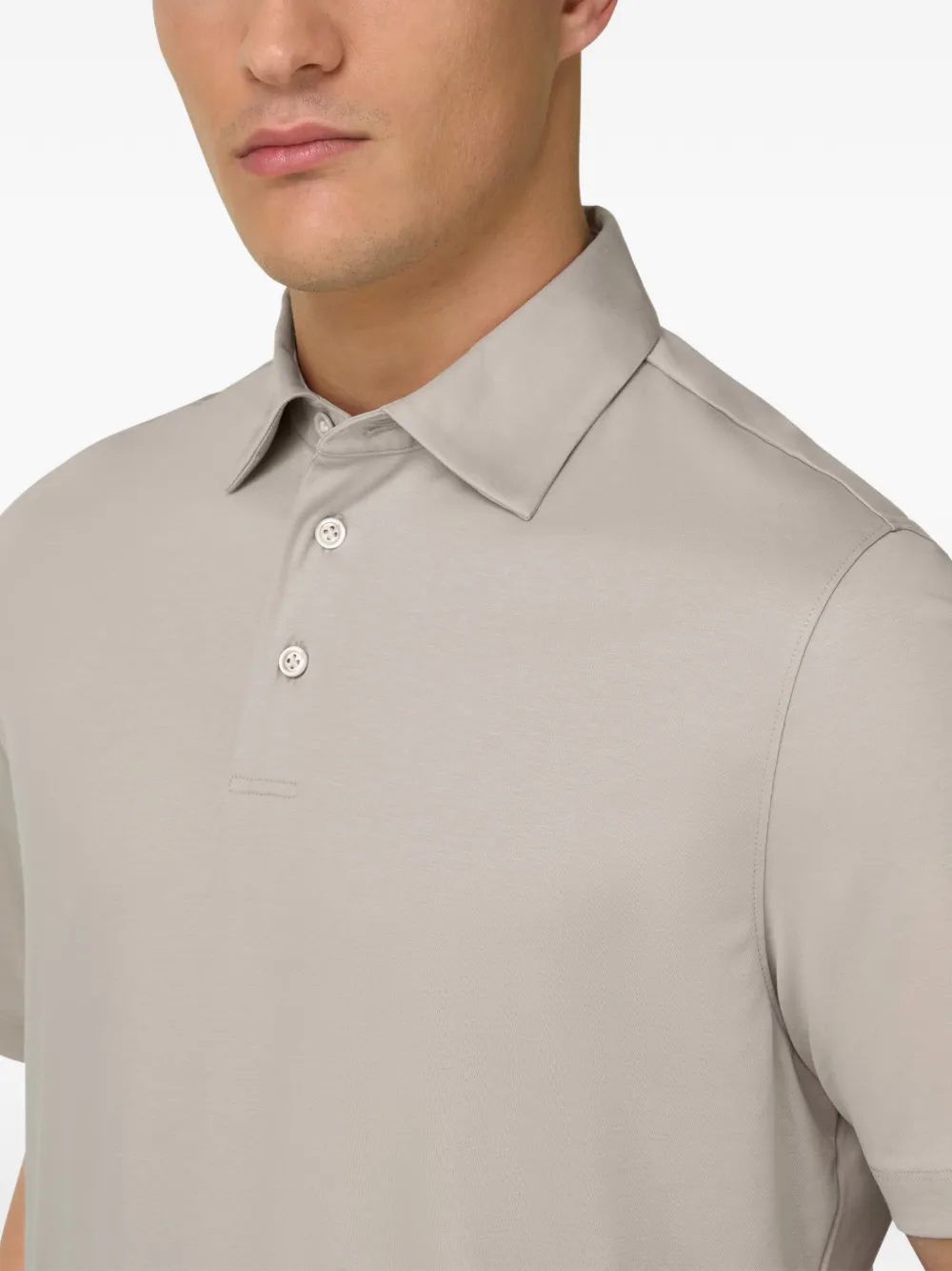 Boggi Milano Poloshirt met korte mouwen Beige