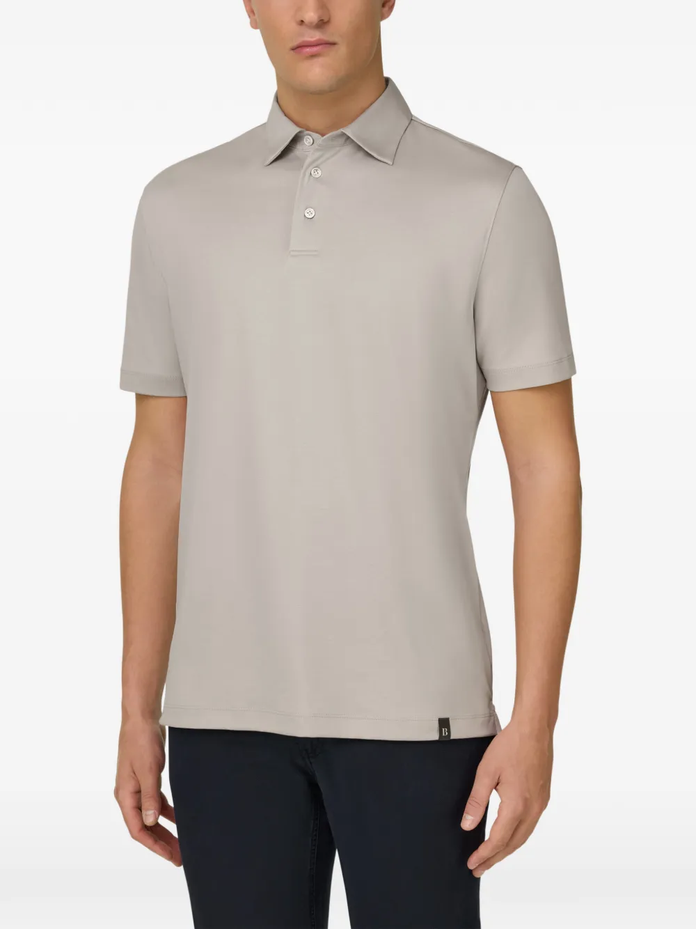 Boggi Milano Poloshirt met korte mouwen Beige