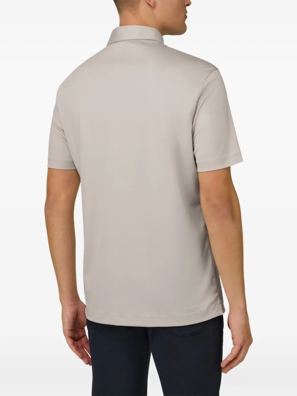 Boggi Milano Poloshirt met korte mouwen Beige