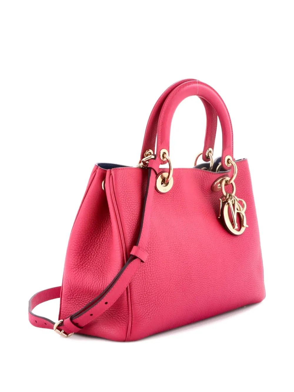 Diorissimo Pebbled Leather Medium Tote Bag