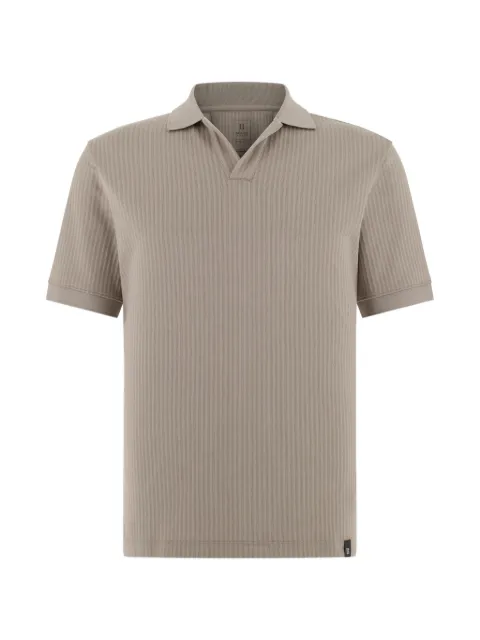 Boggi Milano قميص بولو جاكار بياقة مفتوحة