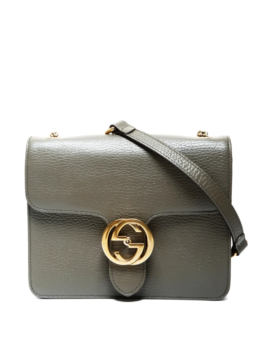 Gucci Pre-Owned 2015-2025 Interlocking G chain shoulder bag - Grigio