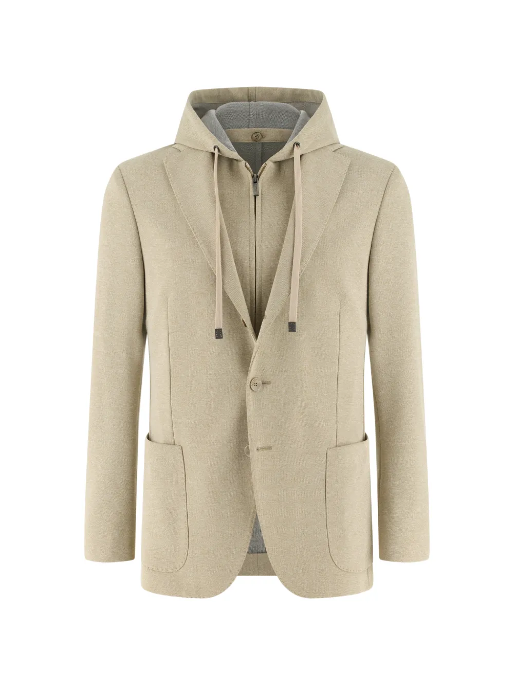 Boggi Milano Madison detachable-hood blazer - Toni neutri
