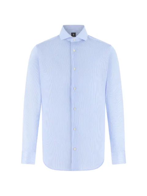 Boggi Milano striped naples-collar shirt