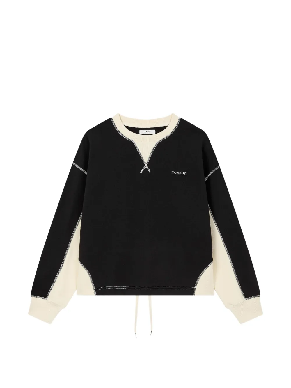 TOMBOY logo-patch sweatshirt - Nero