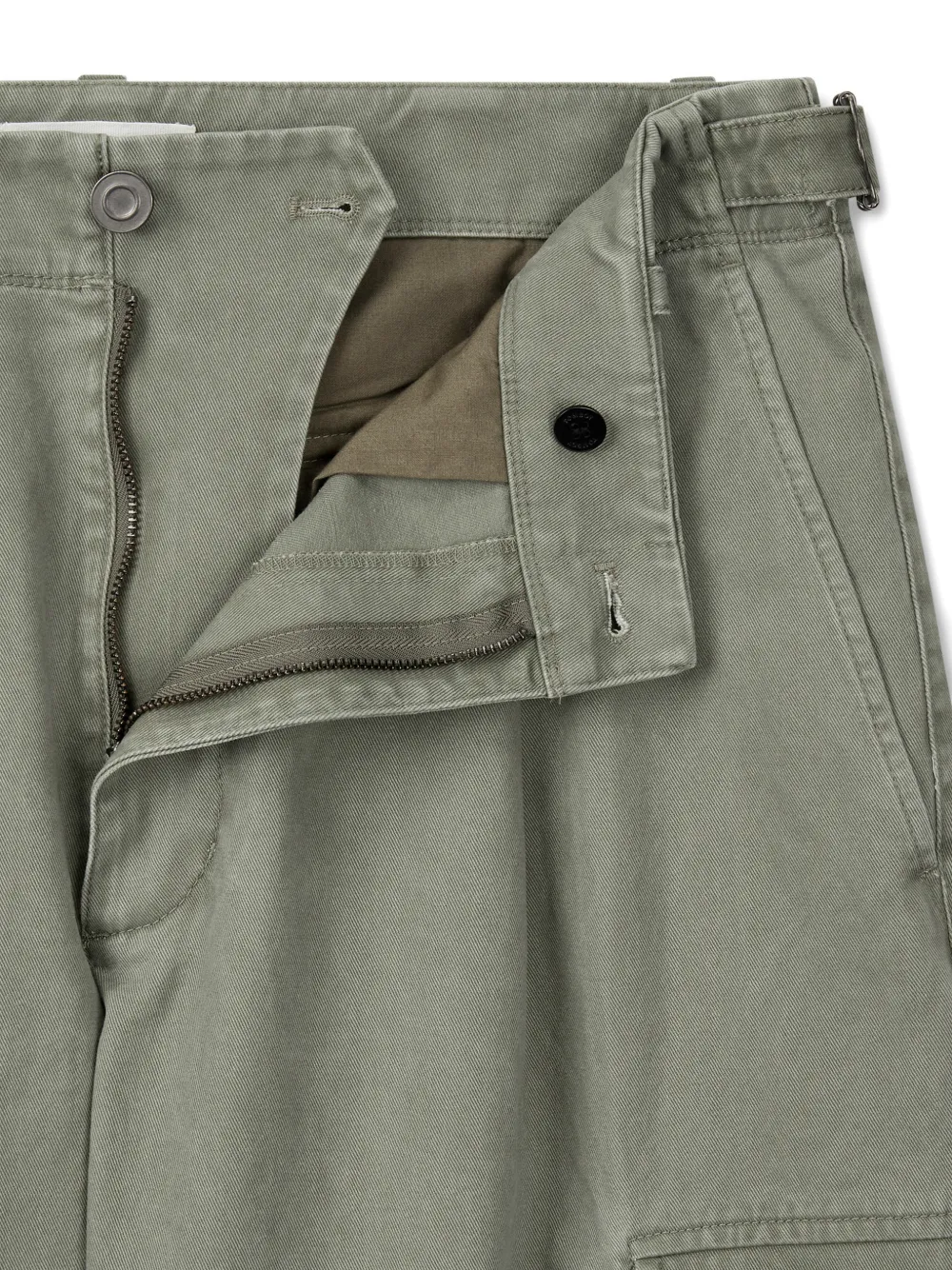 TOMBOY Cargo broek met gesmockt detail Groen