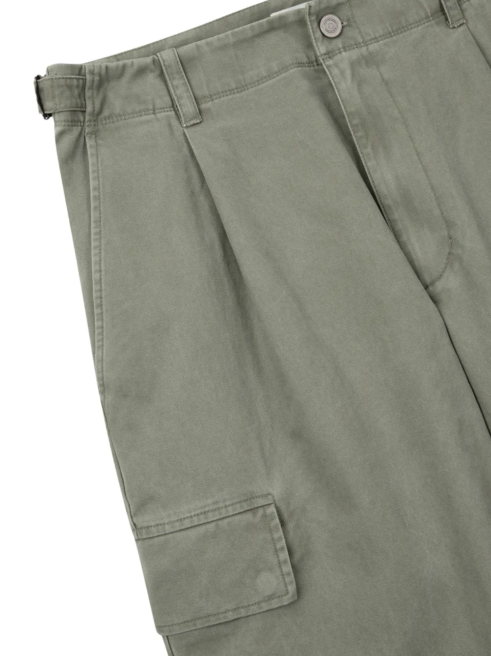 TOMBOY Cargo broek met gesmockt detail Groen