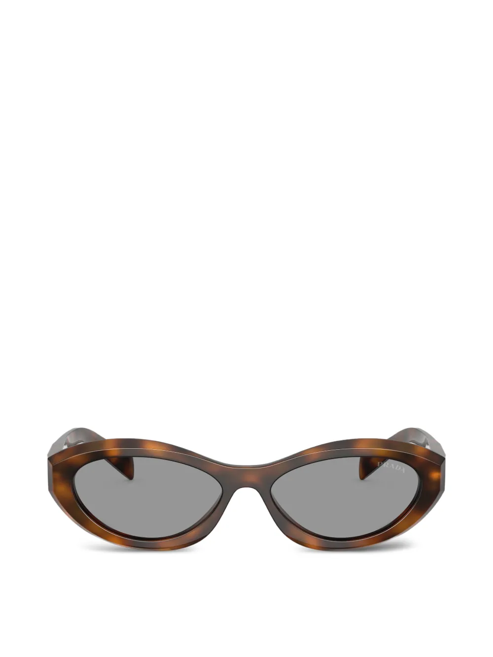 Prada Eyewear oval-frame sunglasses - Marrone