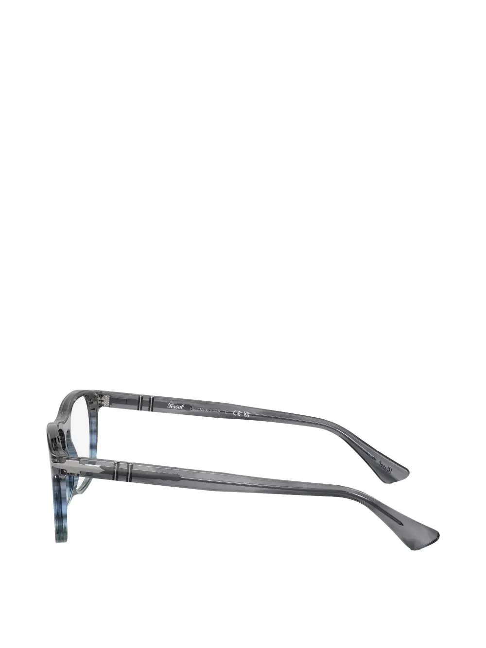 Persol Bril met vierkant montuur Grijs