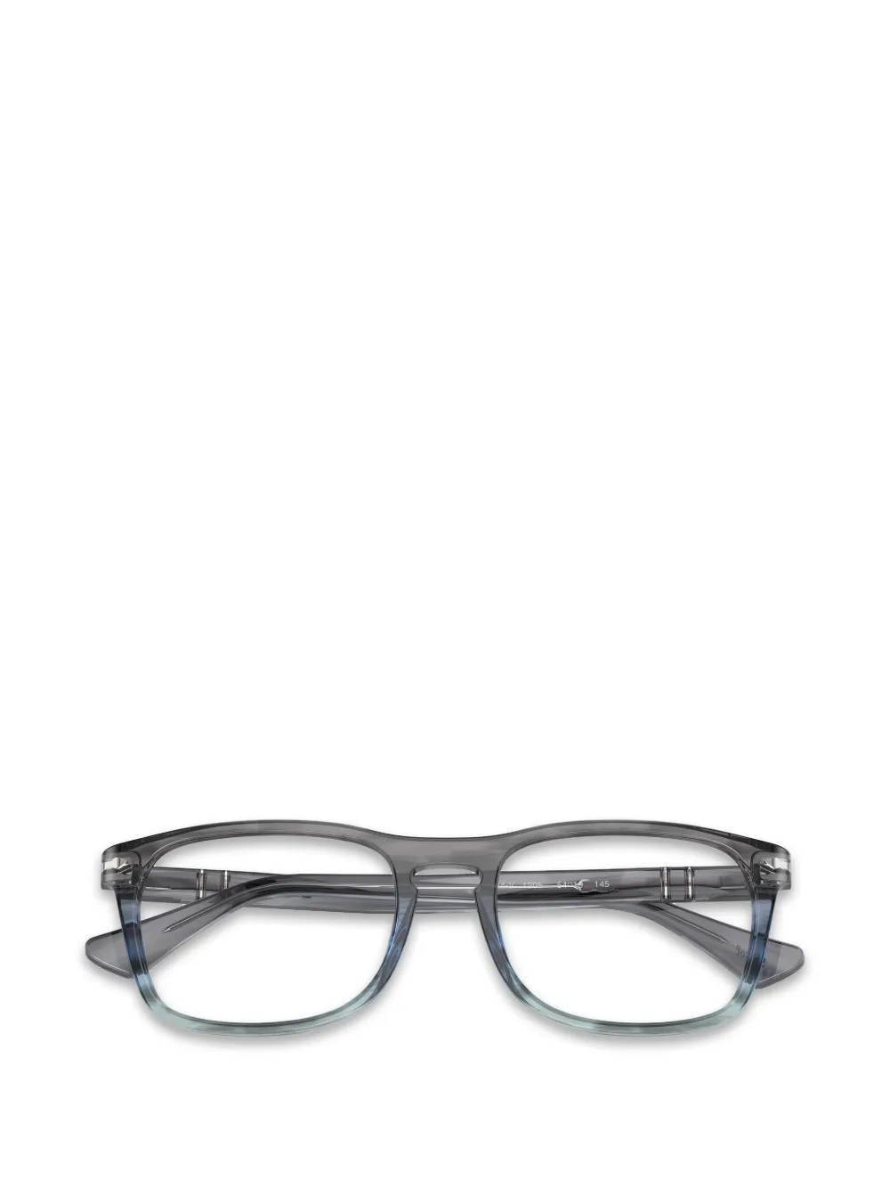 Persol Bril met vierkant montuur Grijs