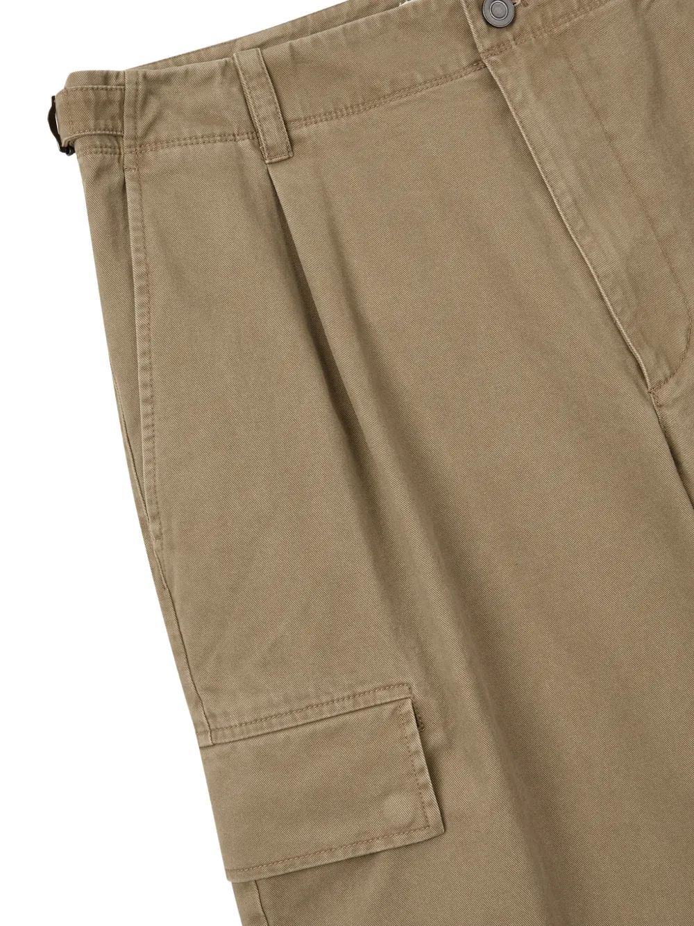 Pintuck-Detail Cargo Pants