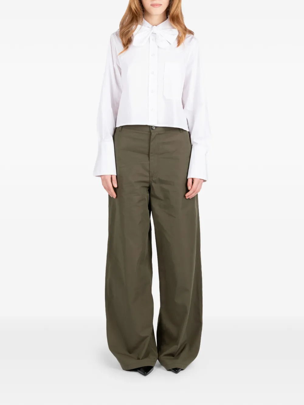 Société Anonyme Broek met ritszak Groen