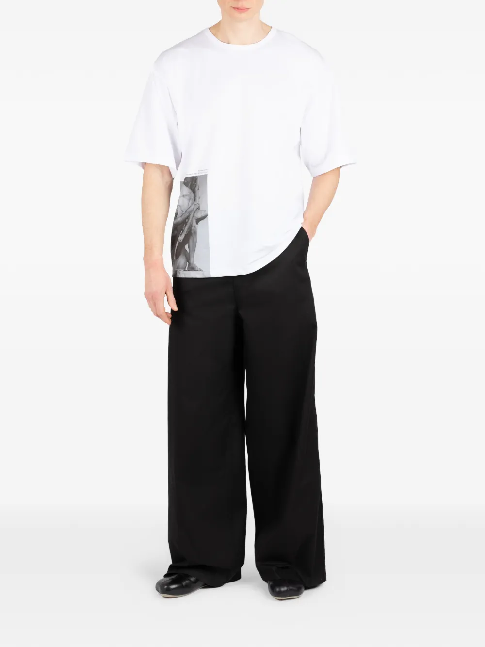 Société Anonyme Broek met wijde pijpen Zwart