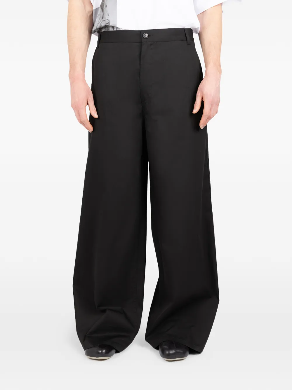 Société Anonyme Broek met wijde pijpen Zwart