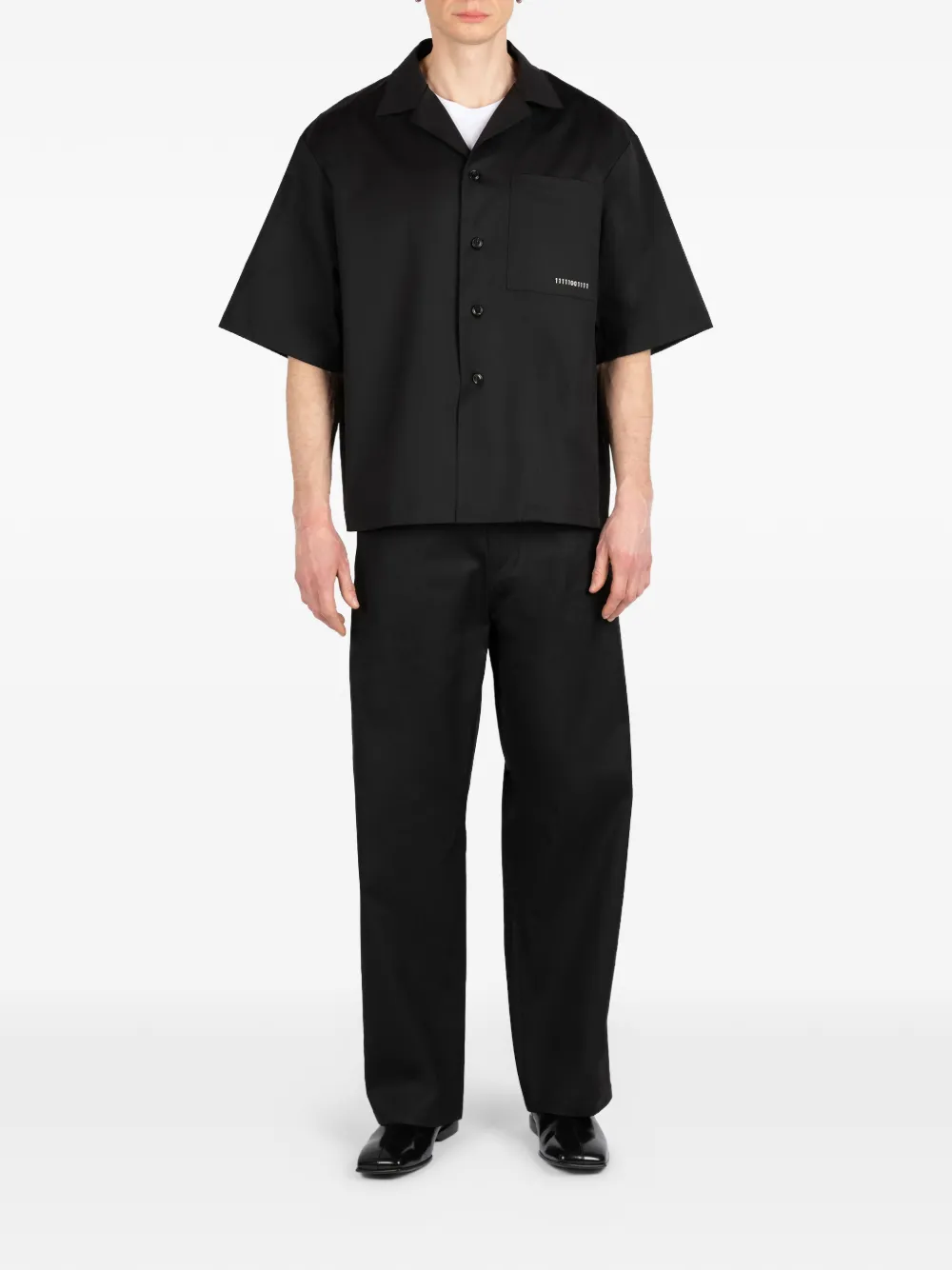 Société Anonyme Broek met riemlussen Zwart