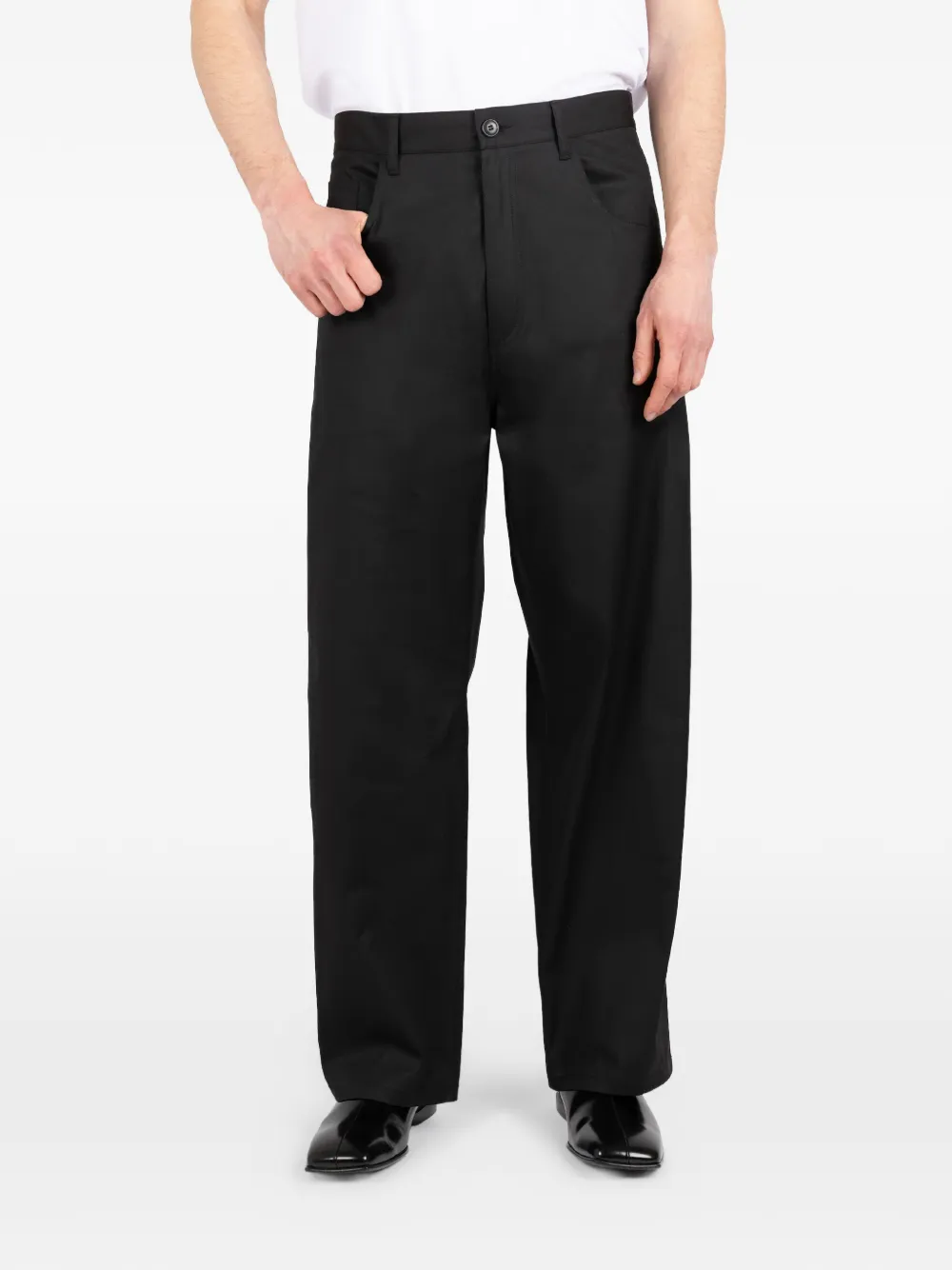 Société Anonyme belt-loops trousers - Nero