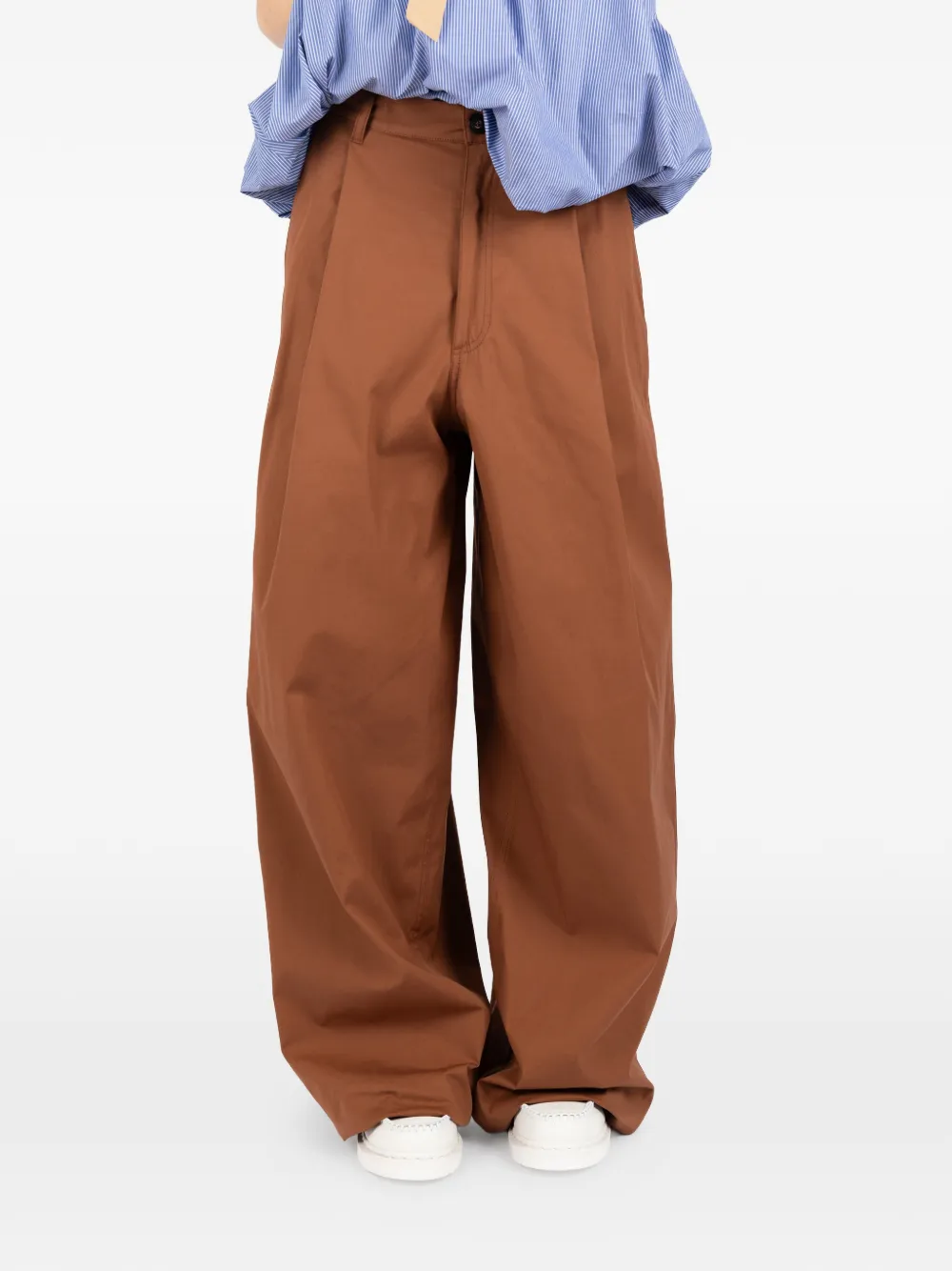 Pleated Wide Trousers