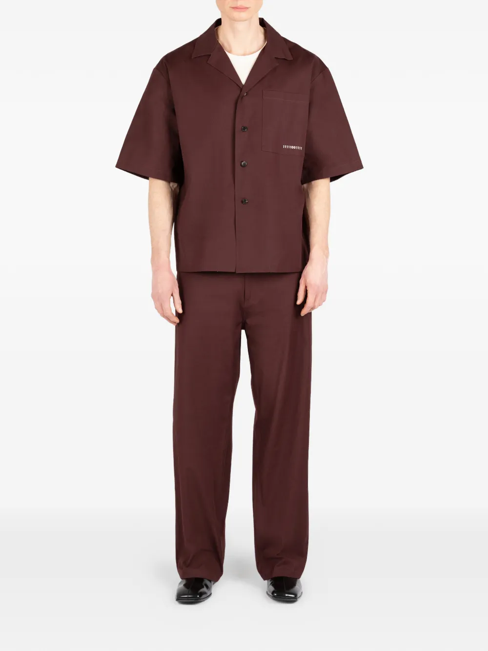 Société Anonyme Broek met riemlussen Rood