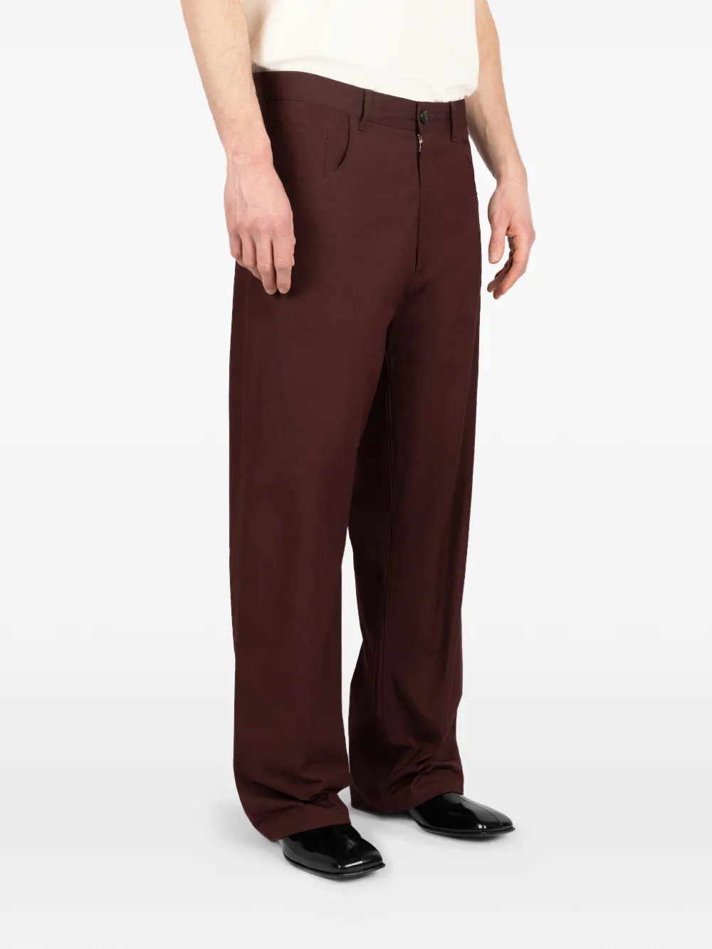 Société Anonyme Broek met riemlussen Rood