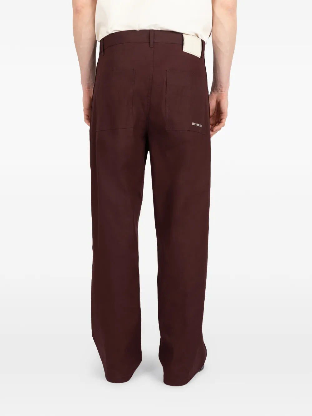 Société Anonyme Broek met riemlussen Rood