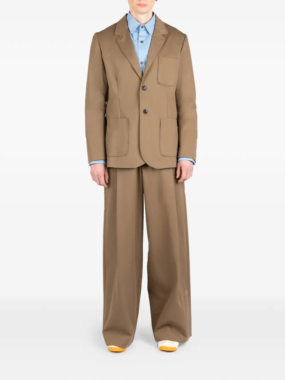 Société Anonyme Broek met wijde pijpen Bruin