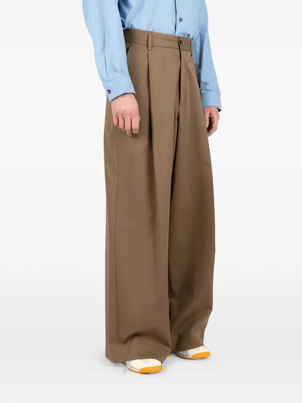 Société Anonyme Broek met wijde pijpen Bruin