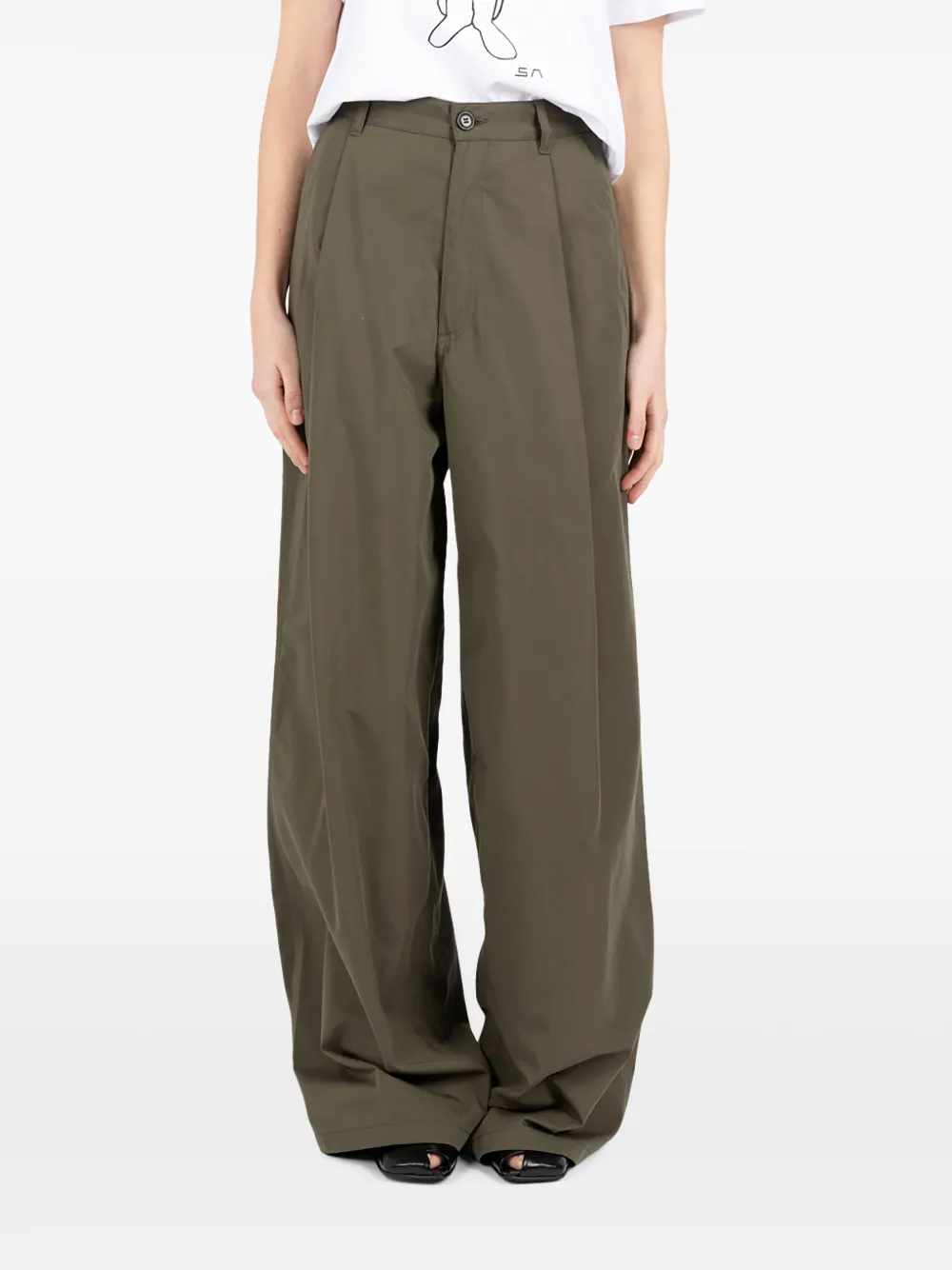Société Anonyme pleated trousers - Verde
