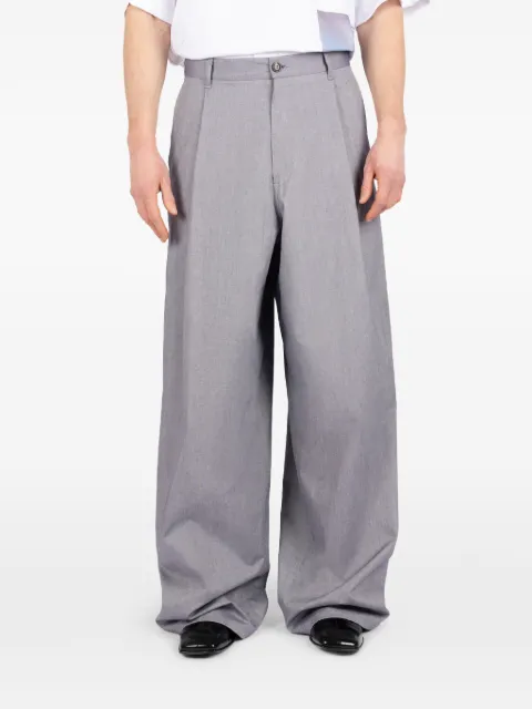 Société Anonyme pleated trousers