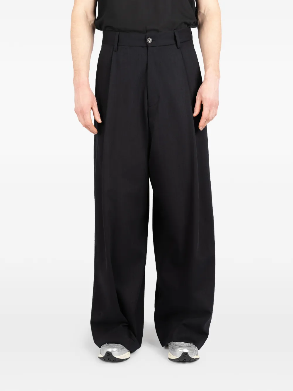 Société Anonyme button pleated trousers - Nero