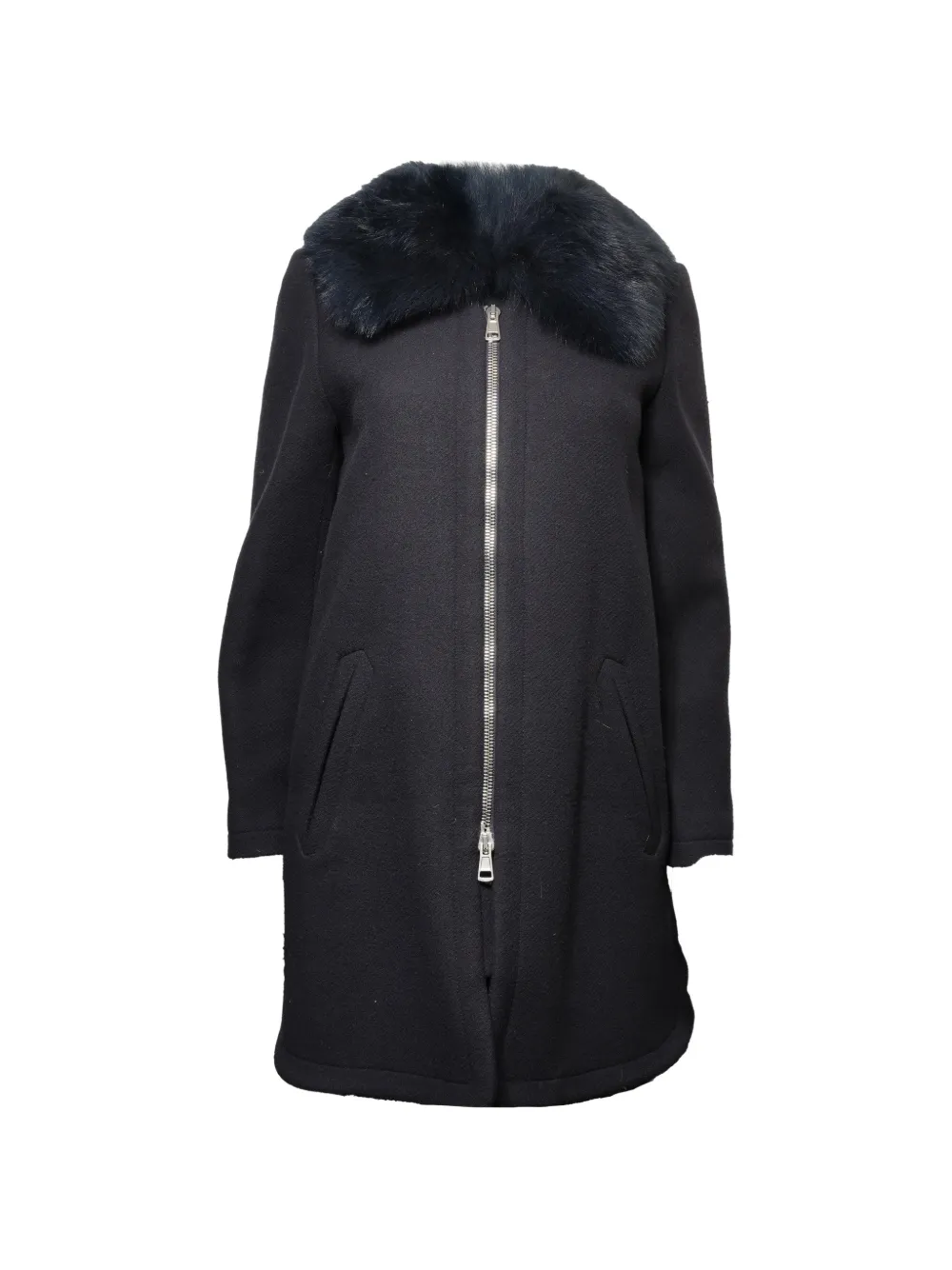 Chloé Pre-Owned 2010-2015 wool coat - Blu