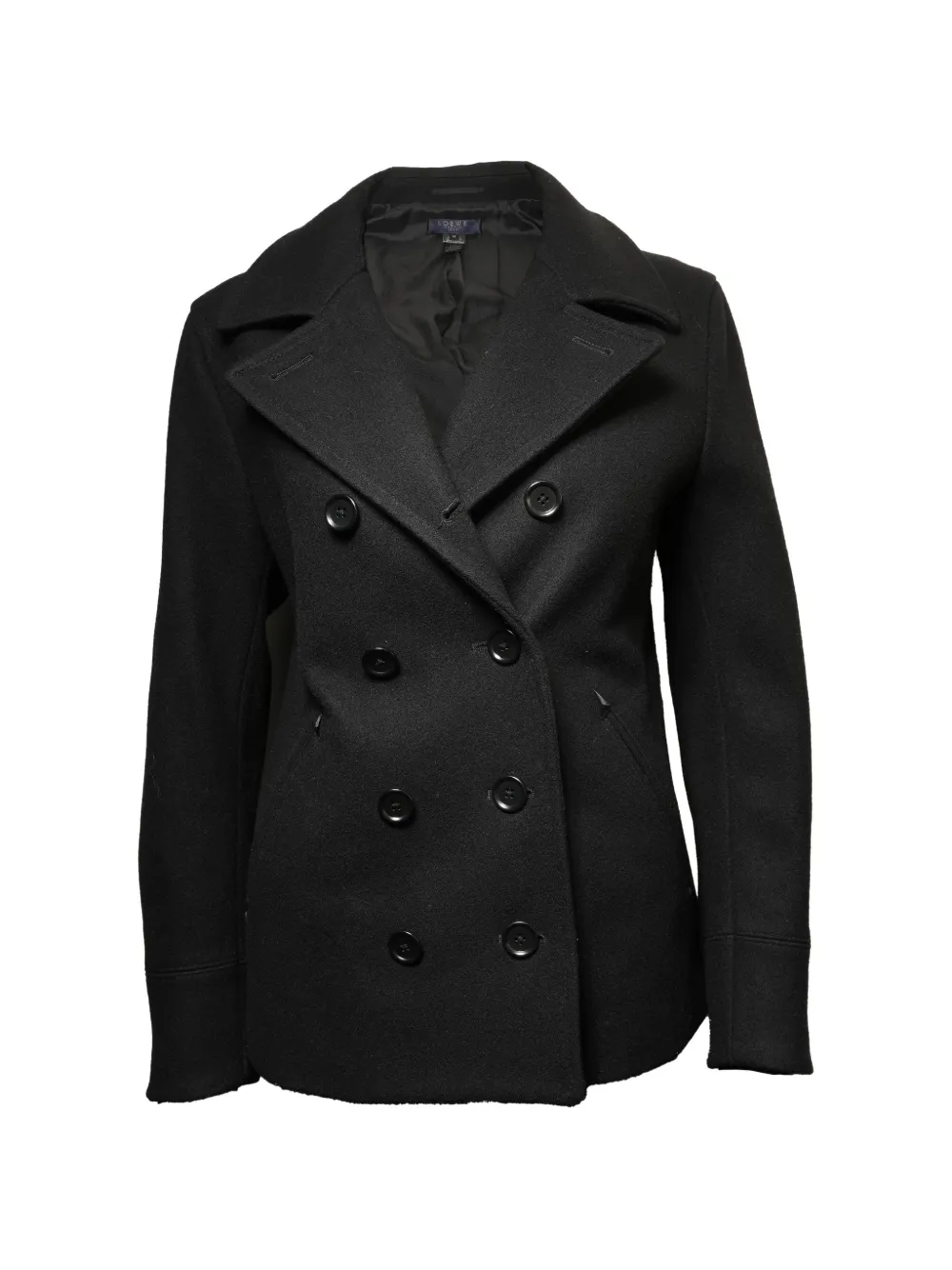 Loewe Pre-Owned 1990s double-breasted wool coat - Nero
