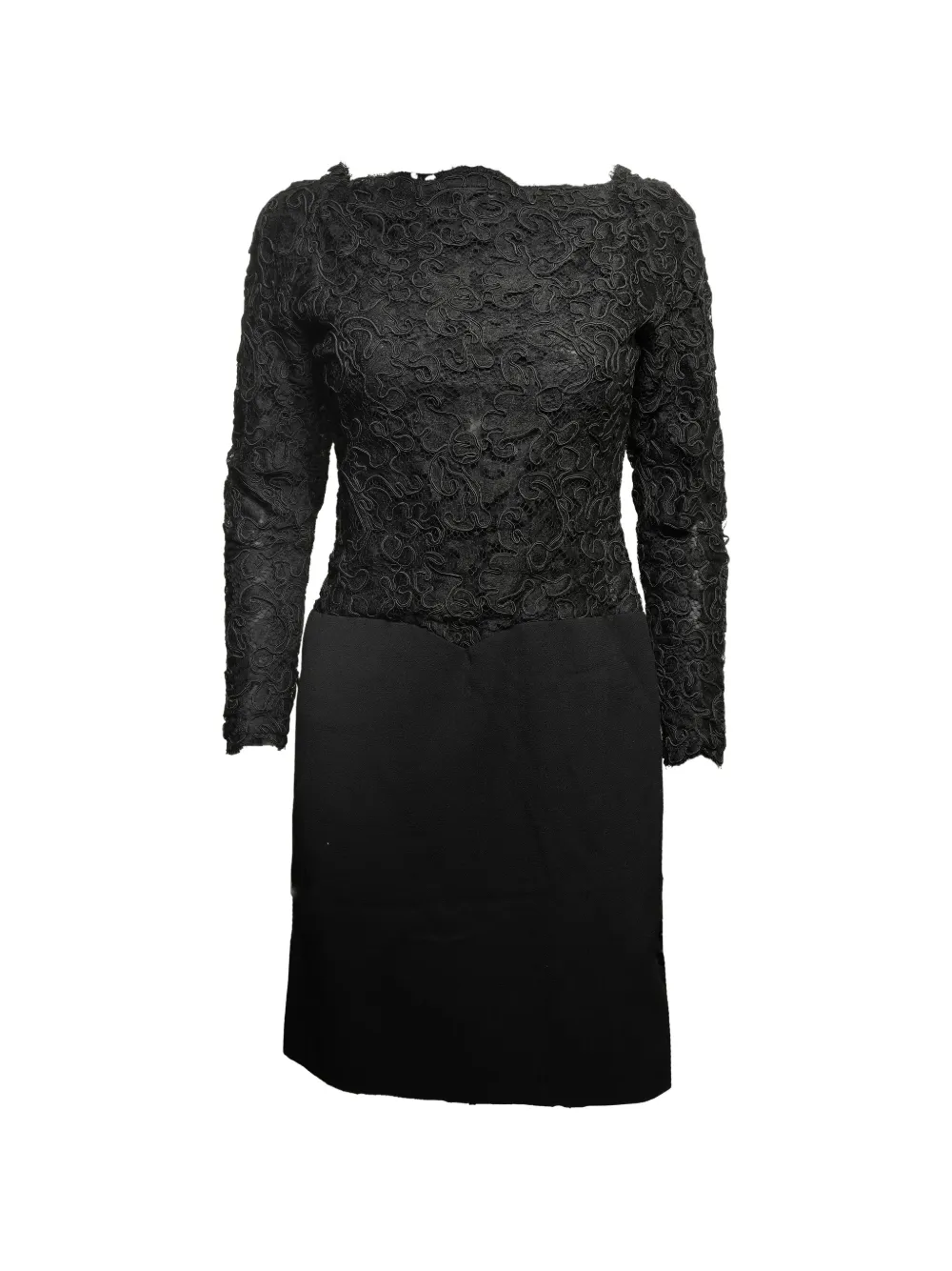CHANEL Pre-Owned 1990s lace mini dress - Nero