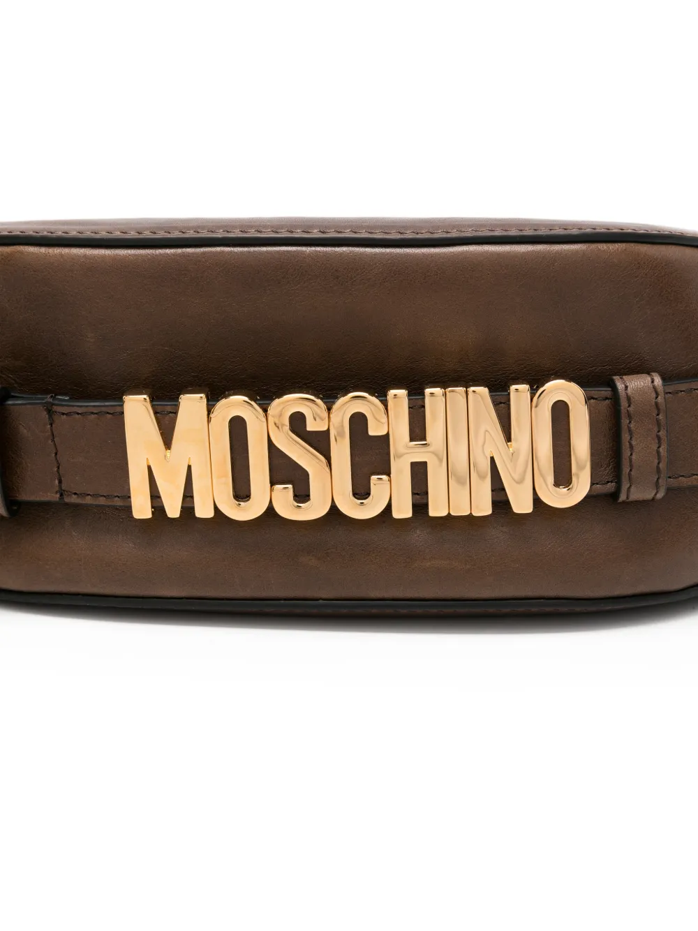 Moschino Shopper met logo Bruin