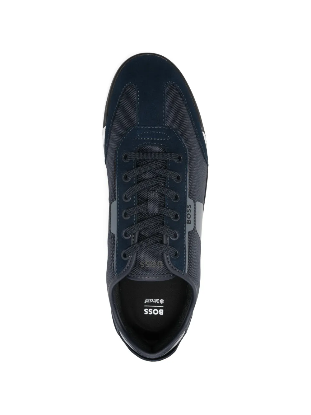 BOSS panelled sneakers Blauw