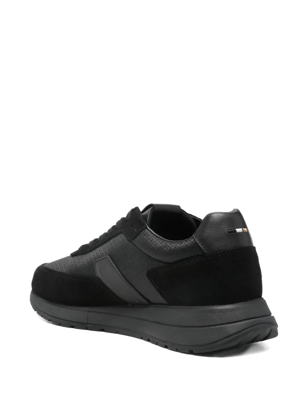 BOSS panelled trainers Zwart