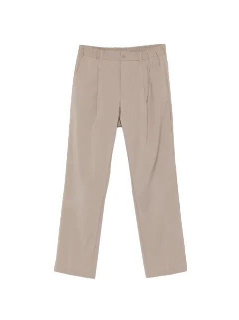 Herno elasticated pleated trousers