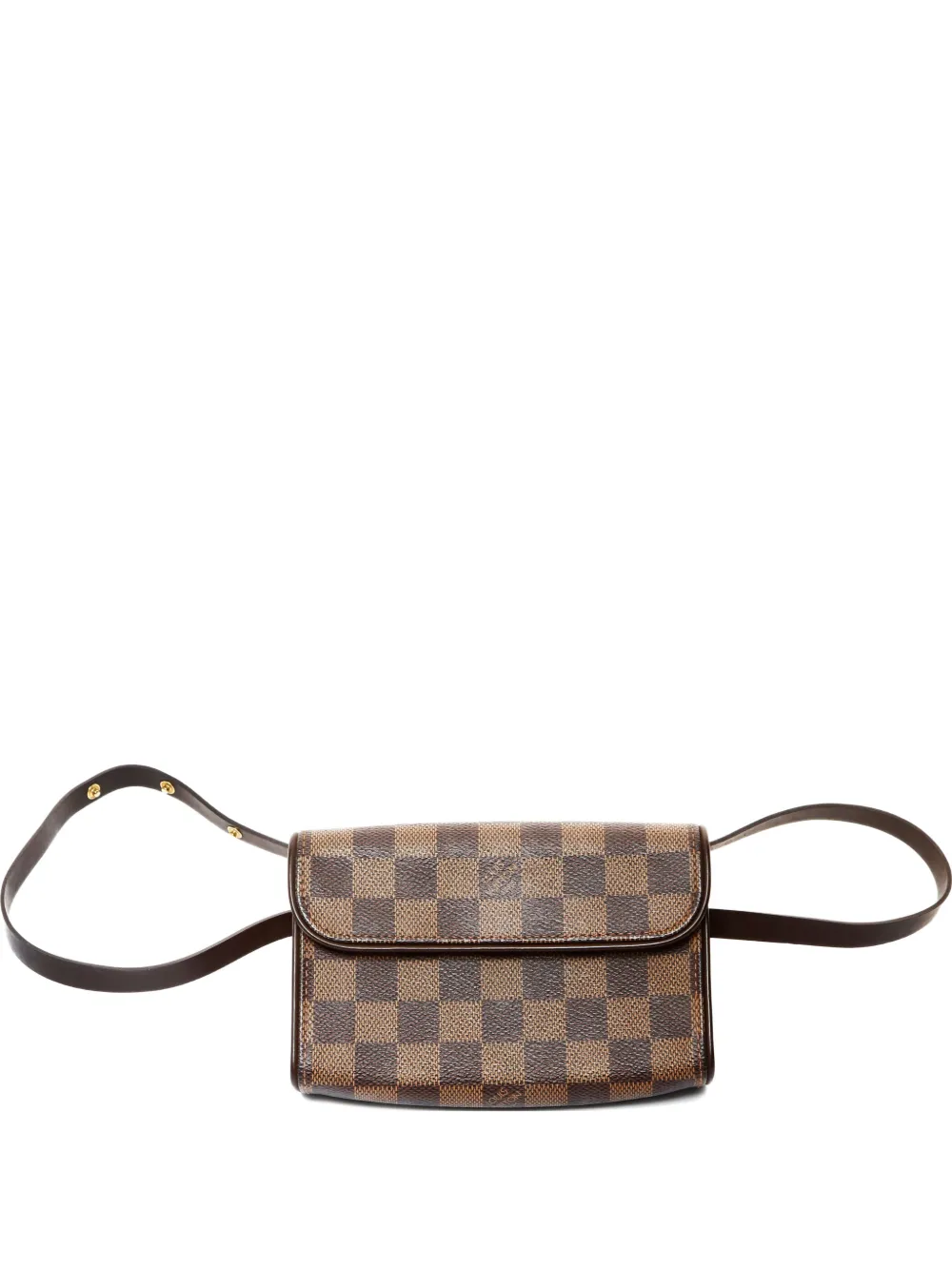 Louis Vuitton Pre-Owned 2005 Florentine Damier Ebene bel bag - Marrone