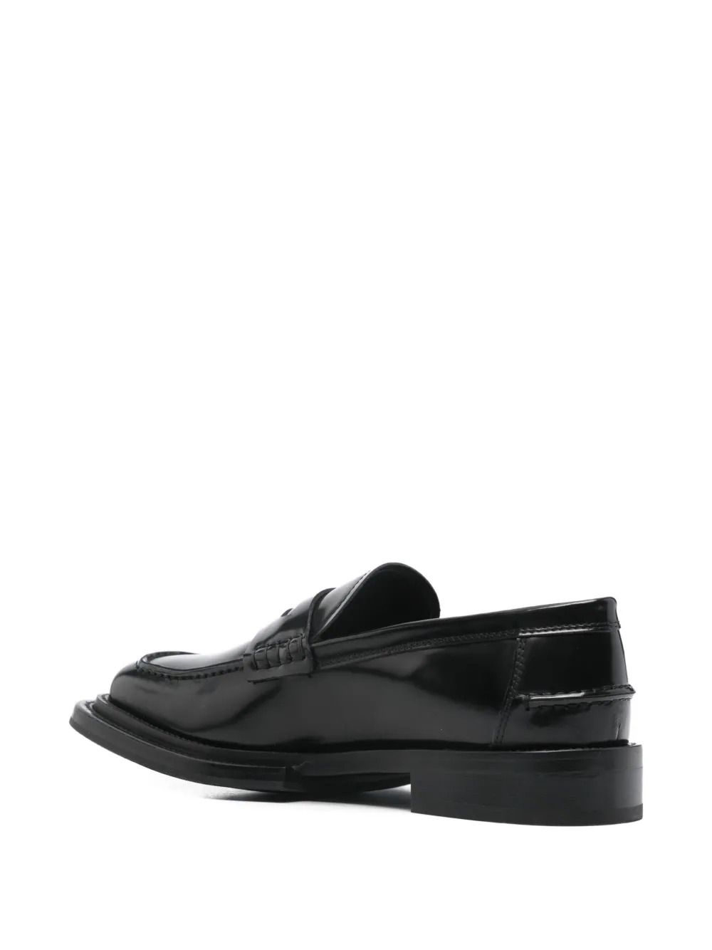 Moschino penny leather loafers Zwart