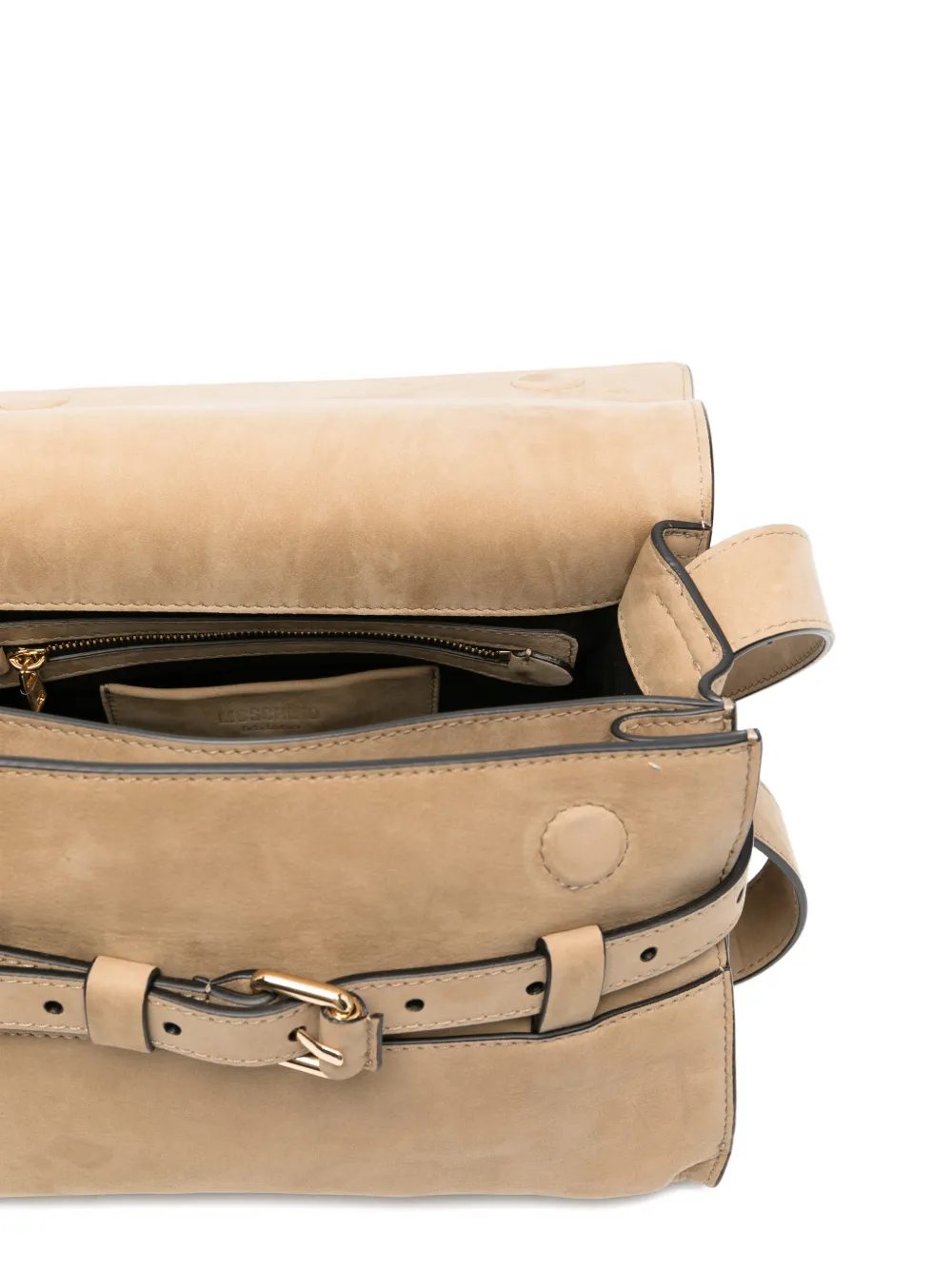 Moschino Schoudertas met gesp Bruin