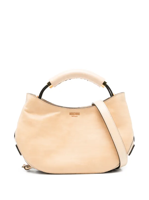 Moschino Logo-detail Tote Bag in Neutrals