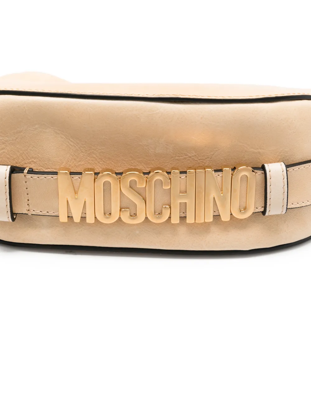 Moschino Shopper met logo Beige