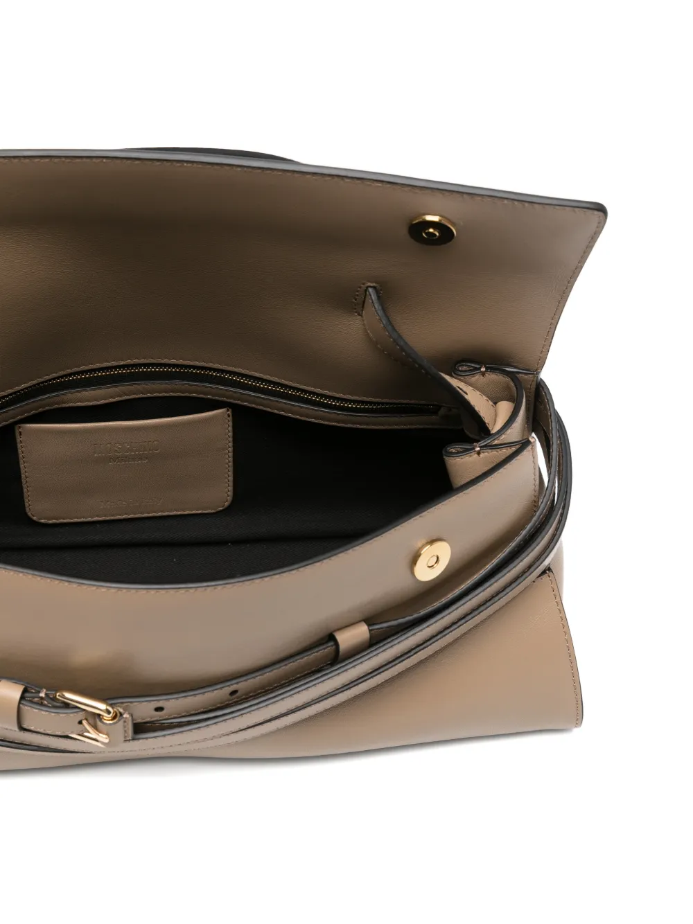 Moschino Shopper met gespdetail Beige